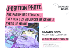 Exposition photo : émancipation des femmes et prévention des violences de genre à travers le monde