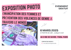 Exposition photo : émancipation des femmes et prévention des violences de genre à travers le monde