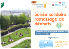 Soirée solidaire ramassage de déchets