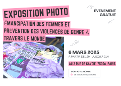 Exposition photo : émancipation des femmes et prévention des violences de genre à travers le monde