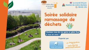 Soirée solidaire ramassage de déchets